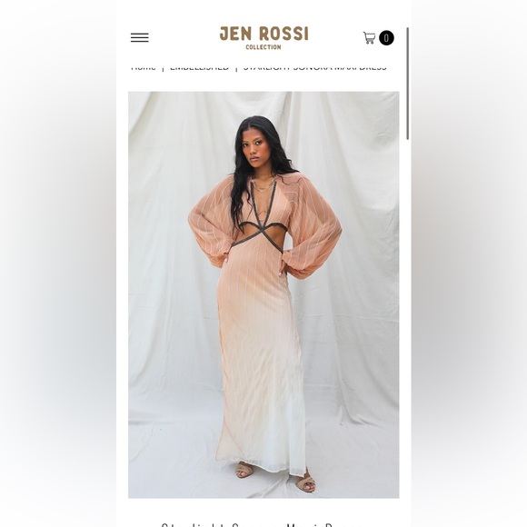 Jen’s Pirate Booty XS boho slowly silk maxi dress - Picture 3 of 7